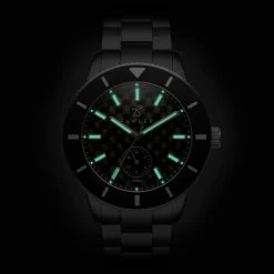 Fawler Makalu | Montre de plongée en titane brossé avec cadran en fibre de carbone - série limitée -MONTRES Soldes 1 5.83f8faa55e6352fd61370b2ba204a364