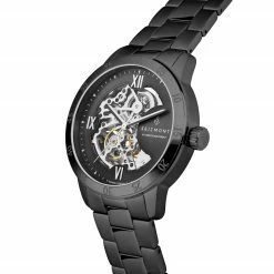 Seizmont Dante II | Montre squelette noire à mécanisme argenté -MONTRES Soldes 10 28b319dfb7b08c3aed272b18203e66f93