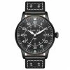 Fawler Apollo | Montre Aviateur en acier inoxydable noir -MONTRES Soldes 2 1apolo