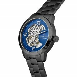 Seizmont Dante II | Montre squelette noire à cadran bleu -MONTRES Soldes 2 2.a24f9ecd38322adf3f855c80cc8242fe