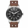 Fawler Apollo | Montre Aviateur en acier inoxydable noir et argenté -MONTRES Soldes 4 1apolo