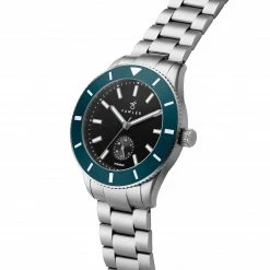 Fawler Makalu | Montre de plongée en titane brossé avec lunette bleue -MONTRES Soldes 4 2.e0950ef73790205ac5ae04c12e21410c