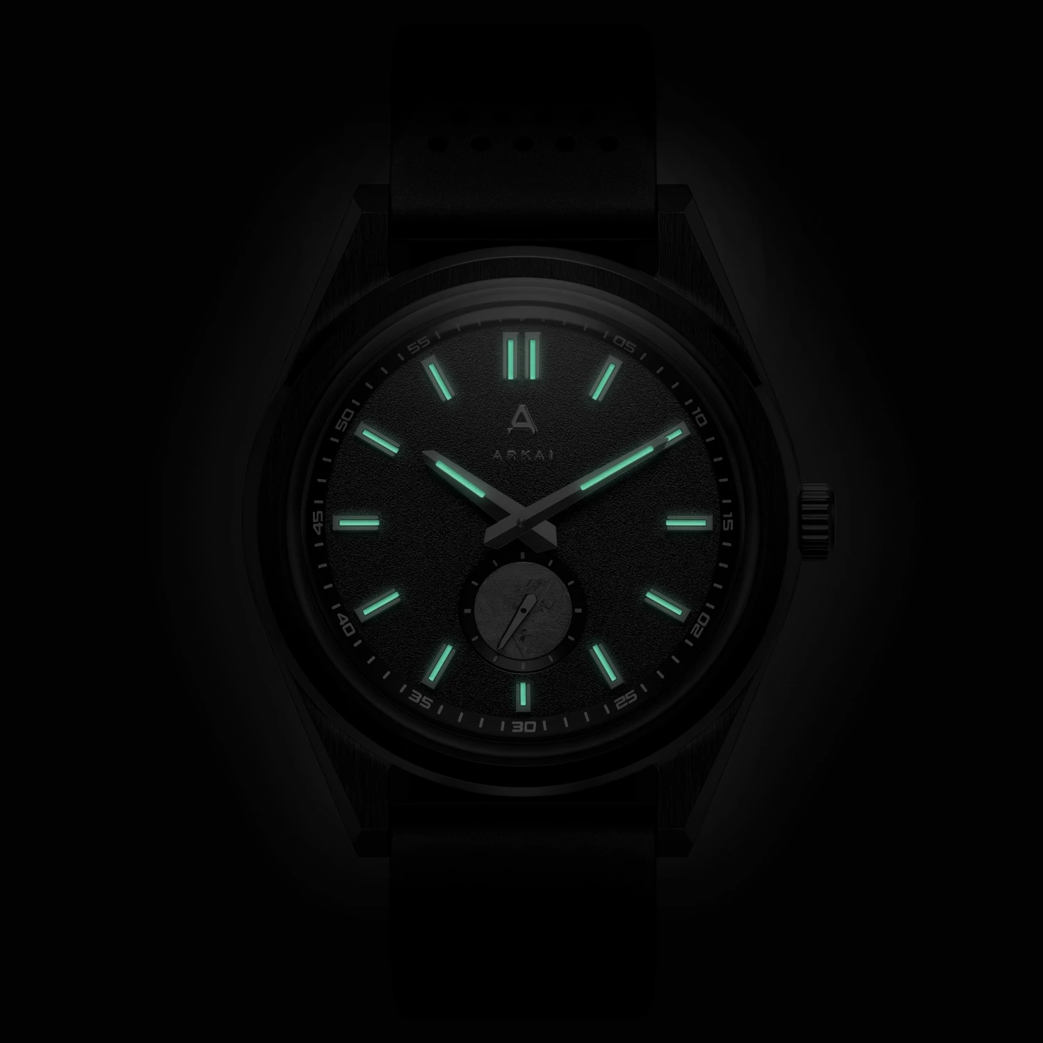 Arkai Mond | Montre Meteorite en acier inoxydable noir 4 Arkai Mond | Montre Meteorite en acier inoxydable noir – Image 2