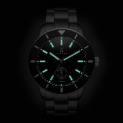 Fawler Makalu | Montre de plongée en titane brossé avec lunette noire -MONTRES Soldes 5 5.b66534dddc93eecf2c01a571e2000f73