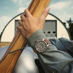 Fawler Apollo | Montre Aviateur en acier inoxydable noir et argenté -MONTRES Soldes jwm apollo drop38 frank christensen 26128 1x1 04