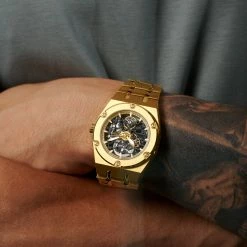 Arkai Montre squelette automatique dorée Aadi Mamut -MONTRES Soldes jwm mwcl ig 1x1 arkai watch gold 23542 barke johansen 5