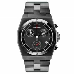 Lucleon Montre chronographe Lavon Ray en acier inoxydable