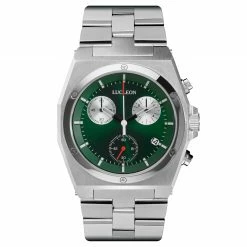 Lucleon Montre chronographe Leal Ray en acier inoxydable