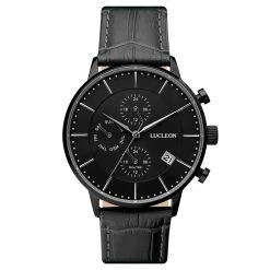 Lucleon Montre Lester Ternion en acier inoxydable