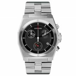 Lucleon Montre chronographe Linus Ray en acier inoxydable