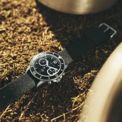 Fawler Ryka | Montre militaire de plongée noire et argent -MONTRES Soldes rel frcl 1x1 25037 1