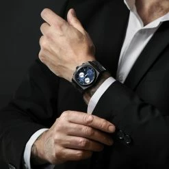 Lucleon Montre chronographe Lennon Ray en acier inoxydable -MONTRES Soldes rel ig lucleon chronograph watch 21841 1 sq new