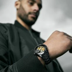 Seizmont Dante II | Montre Squelette noire à mouvement couleur or -MONTRES Soldes rel szdii 1x1 24810 4 1