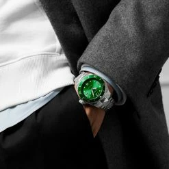 Seizmont Montre en acier inoxydable Dean Tide -MONTRES Soldes rst megashoot 0 3 watch deltatie silvergreendial22367 bjarkejohansen 2