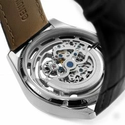 Seizmont Montre squelette automatique Soren Motus -MONTRES Soldes soren motus automatic silver silver black 4