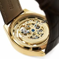 Seizmont Montre squelette automatique Steele Motus -MONTRES Soldes steele motus gold gold brown 4